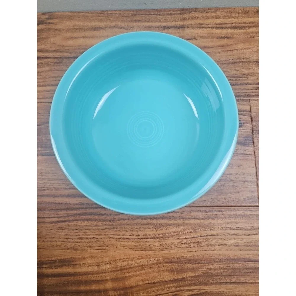 HLC Homer Laughlin Fiesta Large Turquoise 8.25